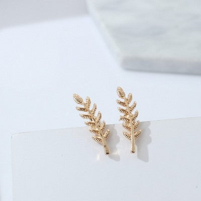 Surou  Version By Hand Leaves Earrings Fashion Simplicity Earrings Female Ornaments Boho Bijouterie