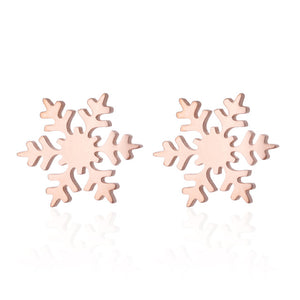 Oly2u Stainless Steel Boho Hollow Palm Leaf Stud Earrings Dainty Ancient Dinosaur Animal Earings for Women Brincos