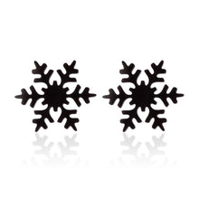 Load image into Gallery viewer, Oly2u Stainless Steel Boho Hollow Palm Leaf Stud Earrings Dainty Ancient Dinosaur Animal Earings for Women Brincos